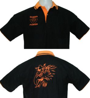 Scania Polo Shirt Gr. (XL) Motiv 1a gestickt