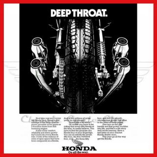 Poster Plakat Deep Throat Honda CB 750 Four 80x60 cm / Placard CB750