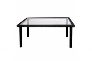 Gartentisch Esszimmertisch Tisch RomV, Poly Rattan 150x80x73cm