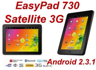 EasyPad 730 Satellite 3G Android 2.3 Bluetooth You Tube
