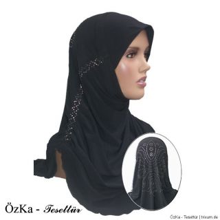 wunderschönes * PERLEN Hijab Kopftuch Scarf Esarp Tesettür Islam
