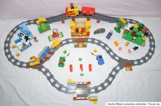Lego Duplo Eisenbahn Intelli Thema Zoo Tiere Tunnel 2 Loks Brücke
