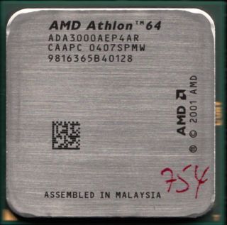 AMD So754 Athlon 64 3000+ ADA3000AEP4AR (745)