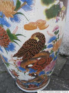 Prunkvolle chinesische Ming Porzellan Vase Handbemalt Höhe 60cm
