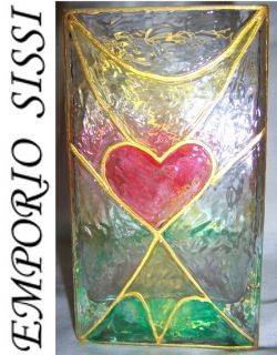 TOP DESIGNER Effekt Vase Glas * ENGEL * UNIKAT * Schutzengel Tiffany