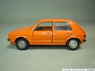 VW Golf 1 LS orange Schuco Modell PKW Modellauto 143 70er Oldtimer
