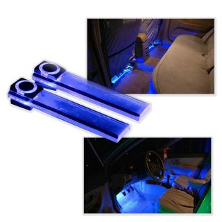 4x LED Auto Innenbeleuchtung Innenraum Dekor Leuchte Licht Lampe Blau