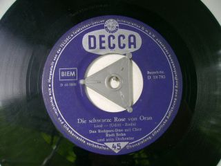   Die schwarze Rose von Oran / Fernweh   uralte Decca 18 785