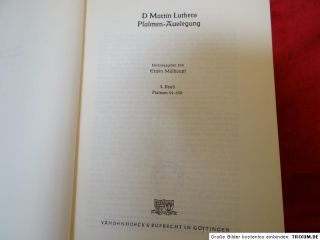 Martin Luthers Psalmen Auslegung 3 Bände RAR 1959 65
