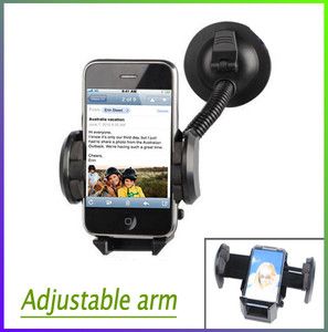 Adjustable Car Mount Holder For iPhone 4S 4G Samsung Galaxy S2 i9100