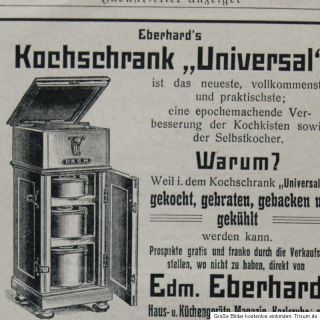 Annonce Eberhards Kochschrank Universal Stahlwaren etc Engelswerk