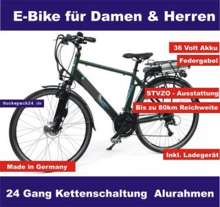 Elektro Fahrrad E Bike Pedelec 28 Zoll Alu 24 Gang Shimano 36V