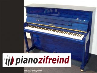 Klavier RAVENSTEIN RV 112K  Blau poliert