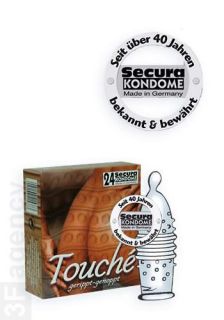 Secura TOUCHE 24 Kondome mit Rippen und Noppen #817