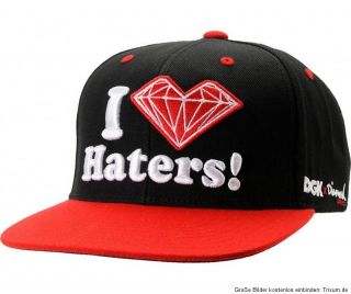 Dirty Ghetto Kids DGK Snapback Cap I Love Haters NeuDGK x Diamond