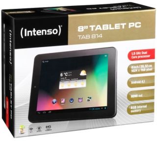 Intenso TAB 814 Tablet PC 8 Zoll anthrazit E Book Reader WLAN Android