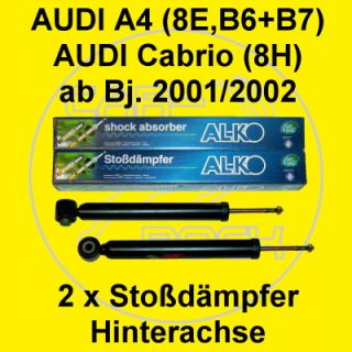 Stoßdämpfer hinten AUDI A4 (8E B6,B7) + Cabrio 8H