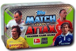Match Attax Tin Box Fussball Blechbox Sammelkarten NEU verschweißt
