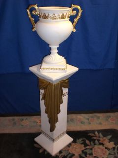 mänder Säule mit pokal Pokal Dekosäule Säulen Vasen set