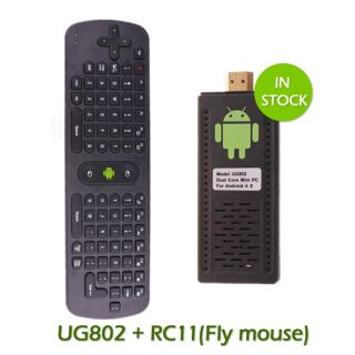 UG802 Dual Core Android 4.0 TV BOX + RC11 Wireless Fly Air Mouse