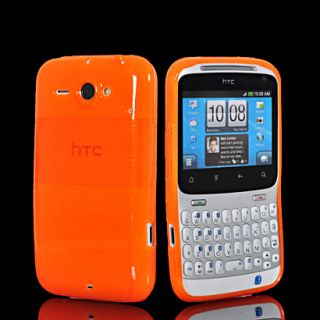 TPU Silikon Tasche Case Hülle Schale + Folie für HTC CHACHA A810E