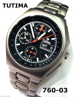 810. * NEU  TUTIMA MILITARY REINTITAN CHRONOGRAPHE TITANIUM REF.760