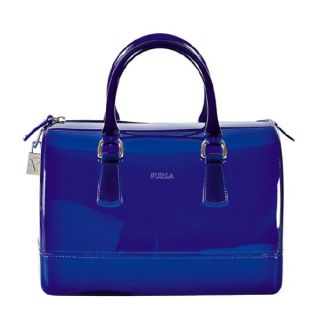 Original FURLA Candy Bag Tasche Henkeltasche Neon blau transparent NEU