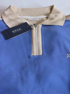 BRAX Shirt Gr. S KurzArm PoloKragen Rvs (820bl) kornblau