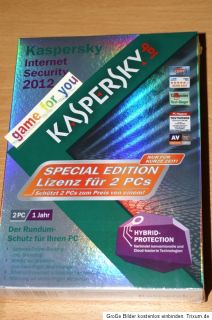 Kaspersky Internet Security 2012 2 User Special Edition NEU OVP
