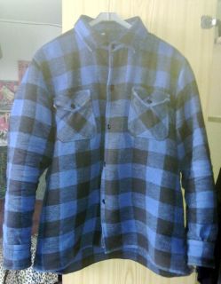 NEU Fleece Holzfällerhemd Blau Schwarz großkariert 80er Retro Style