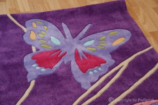 Kinderteppich   Lila Butterfly 160 x 230