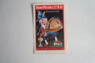 R50) Reklamemarke Herm.Meyer`s Fabrik feinster Liköre.