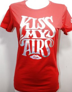 Nike Ladys Kiss My Airs T Shirt Red