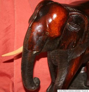 Edler Elefant Handarbeit aus Holz Indien indischer Elefant