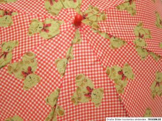 Regenschirm Stockschirm Automatik Kinder Kinderregenschirm Bär Blumen