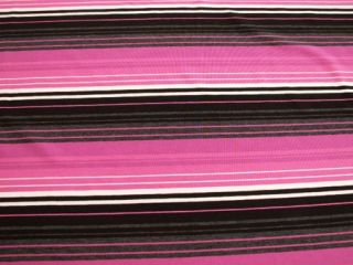 Stoffe Single Jersey Streifen Pink Schwarz Grau #45/909