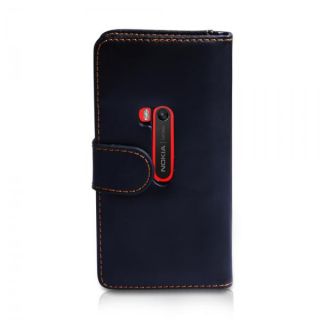 Zubehör Für Das Nokia Lumia 920 Schwarz PU Leder Brieftasche Handy