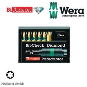 Wera Diamant Bitsatz Bit Check 8767 6 TORX®/BDC 7 teilig mit