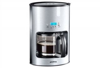 Edelstahl Kaffeemaschine mit Timer für 10 12 Tassen 1,25l Top Design