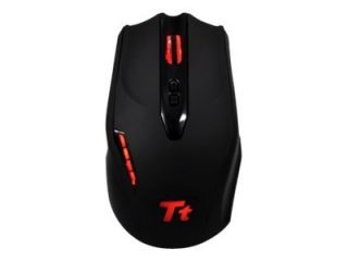 Gaming Maus Ttesports Corded Laser Black Gaming Mouse optisch 4000 dpi