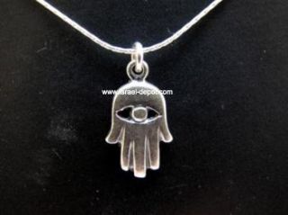 Echt 925 Silber Amulett Fatima Hand Hamsa Halskette