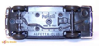 Altes Polistil Modellauto; Alfa Romeo Alfetta Polizei; M 1/43