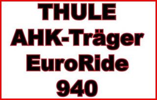 Thule EuroRide 940 AHK Traeger Fahrradtraeger Hecktraeger fuer 2
