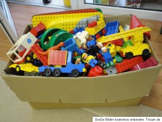 22 KG LEGO DUPLO STEINE PLATTEN FIGUREN TIERE ZOO FEUERWEHR FLUGZEUG