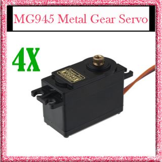 4X Metal Gear Digital Servo MG945 Rc Car Boat MG 945