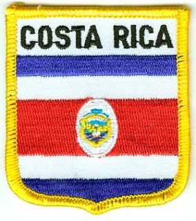 Wappen Aufnäher COSTA RICA Patch   Fahne Flagge