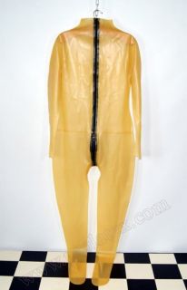 Latex Anzug von Latexa Ganzanzug Rubber Gummianzug m. Füßen u. 3 W