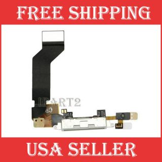 New Charger Charging Dock Port Connector with Flex Cable for Iphone 4S