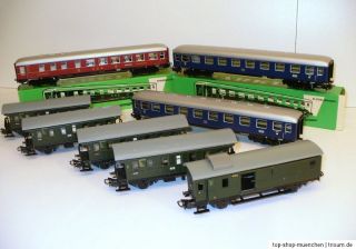 Märklin H0 Anlage 4 Loks 22 Wagons Gleise Trafo 77 Teile 50ger/60er