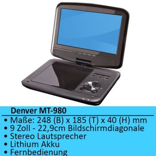 Display Monitor Mediaplayer USB SD Denver MT 980 5706751017049